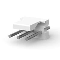 AMP Connectors - TE Connectivity 640388-3 Plug Housing FRCTN LK HDR STR 3P Round post tin