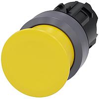 SIEMENS A6X30137760 Mushroom MUSHROOM PUSHBUTTON. 30MM. YELLOW