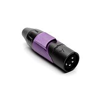 Amphenol Audio AX4MB7M Connectors 4P PIN M PLUG BLK W VLT MRK SLEEVE