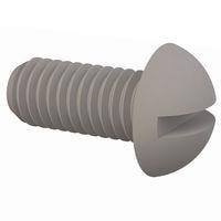 Essentra Components 011032R043 Round Slotted Round Slotted Screw, #10-32 Thread, 7/16 Lg