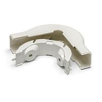 HellermannTyton TSR1FW-29-1 Wire Ducting & Raceways External Corner Cover, 3/4", 1" Bend Radius, PVC, Office White, 1/bg