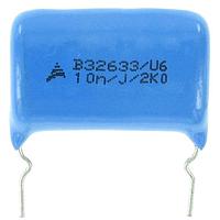 EPCOS B32633A2103J10 Metallized Polypropylene Film Capacitors 0.01uF 2000V 5% Crimped Leads