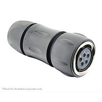 Eaton Souriau-Sunbank UTGX6JC14E5SY Plugs Plug, with cable gland backshell, with 5 female solder contacts, IP68/69K in unmated conditions, keying Y