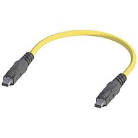 HARTING 33280101002005 Ethernet Cables / Networking Cables T1 SPE IP20 1x2xAWG22/7 PUR 0,5m