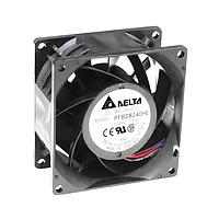 Delta Electronics, Inc. PFB0824DHEP5 Axial DC Axial Fan, 80x80x38mm, 24VDC, 4x Lead Wires, Tach/PWM, IP55, Industrial