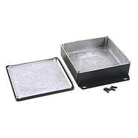 Hammond Manufacturing 1590WQFBK Die-cast box Diecast Alum Flanged 4.7x1.1x4.7" Black