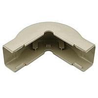 HellermannTyton TSR2I-29 Wire Ducting & Raceways External Corner Cover, 1-1/4", 1" Bend Radius, PVC, Ivory, 1/bag