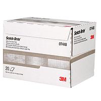 3M Electronic Specialty 7000045983 Flat Cables Scotch-Brite Hand Pad 7448, HP-HP, SiC Ultra Fine, Gray, 6 in x 9 in,20/Carton, 60 ea/Case