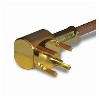 Amphenol RF 142269 PCB Connectors SMB PCB R/A TERM 316 DBL BRAID GOLD