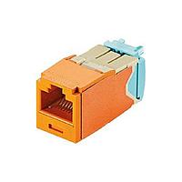 Panduit CJT6X88TGOR Wire Ducting & Raceways Mini-Com Module, Cat6A, 28/30 AWG, UTP,