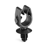 HellermannTyton 151-01758 MOC Clip MOC Clip, 12 mm, with 6.5mm Fir Tree, PA66HIRHSUV, Black, 2000/ctn