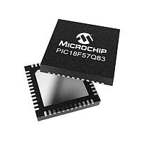 Microchip Technology PIC18F57Q83T-I/6MX Microcontrollers CAN,128KB Flash,13KB RAM,12b ADCC,UTMR,DAC,Comp,PWM,CCP,CWG, HLT,WWDT,SCAN/CRC,