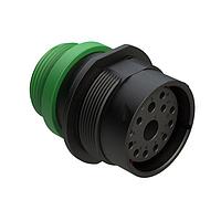 Amphenol SINE Systems AHDP04-24-14SN-STA Connectors 14 Position Receptacle, Socket, Shell Size 24, Normal Diameter Seal (Green), Small Thread Adapter