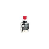 NKK Switches BB15AB-FC Sealed ON-(ON) .201 RED CAP STRT BRKT PC .4VA