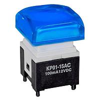 NKK Switches KP0115ACBKG03RGBP-3SJB Pushbutton Switches MINIATURE AUDIO/VIDEO PUSHBUTTON
