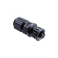 Amphenol LTW AD-03BFFA-LL7001 Standard Circular Connector Ceres, Mini Size, Plastic, 5A, 03 pins, Female Connector, Female Contact, Straight, 2 Points Lock, Solder, Field Installable, F4.5 - F6.5mm, IP67