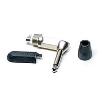 REAN NYS207-U Phone Connectors 1/4" SLIM MONO PLUG R/A BLK REAN