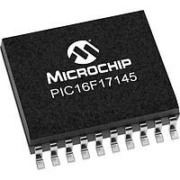 Microchip Technology PIC16F17145-E/SO MCU's 14KB Flash, 512B RAM, 128B EEPROM, 12b Diff. ADCC, 1xOP-AMP, 2x16-bit dual PWM