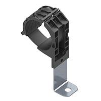 HellermannTyton 151-01522 Ratchet Clamp Ratchet P-Clamp, 1.38 - 2.01" Bundle Dia, 90 Long, 0.41" Hole Dia, PA66HIRHSUV/ST/ZN, Black, 140/ctn