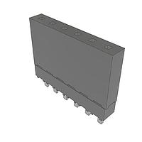 Samtec ESW-106-12-L-S-LL Stackthrough .100" Elevated Socket Strip