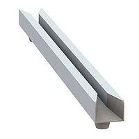 Essentra Components 21CGS00400 Snap-In Card Guide, 4.0 in Length, Solid Leg