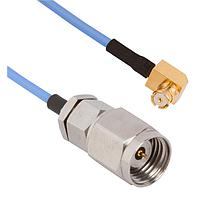 Amphenol SV Microwave FRSMP-047-MS24-180 RF Cable Assemblies SMP R/A F  2.4mm STR M 18"Cable