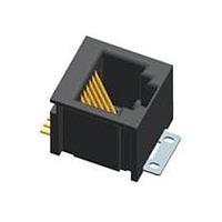 Amphenol FCI 98432-111LF Modular 6P CAT 3 SINGL VERT SURF MNT, 1 PORT