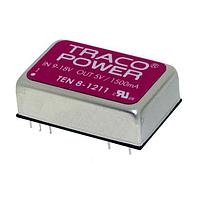 TRACO Power TEN 8-1213 Isolated Product Type: DC/DC; Package Style: DIP-24; Output Power (W): 8; Input Voltage: 9-18 VDC; Output 1 (Vdc): 15; Output 2 (Vdc): N/A; Output 3 (Vdc): N/A