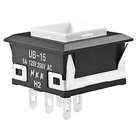 NKK Switches UB15KKG016G Pushbutton Switches LOW PROFILE PSHBTTN ILLMNTD/PC AND SLDR