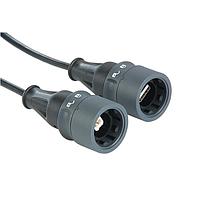 Bulgin PXP6041/AB/2M00 Standard Circular Connector Patchcord - sealed A to sealed B