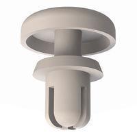 Essentra Components 27SR0010W Snap Rivet Snap Rivet, .123-.127 Hole, .050-.100 Panel Thk