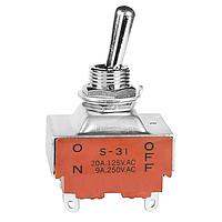 NKK Switches S31 Medium capacity standard size toggles 20A 125-250VAC 20VDC 3PST ON-OFF SLDR LU