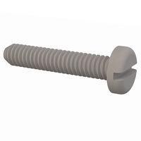 Essentra Components 010172P037 Pan Slotted Pan Slotted Screw, #1-72 Thread, 3/8 Lg