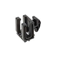 HellermannTyton 151-04159 Cable Tie Mounts Cradle Mount With Frame Attachment, 0.24" Cradle Area, 0.7 x 0.31" Frame Mount, PA66STHS, Black, 100/Pkg