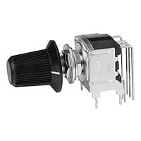 NKK Switches MRB24H-BA Rotary Switches DP 3POS BLK KNOB