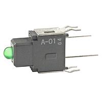 NKK Switches A01BF LED GRN LED INDICATOR STRAIGHT BRKT MNT PC