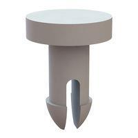 Essentra Components 27PIF0059 Shoulder Washer Push In Fastener, .090 Hole, .145 Panel Thk