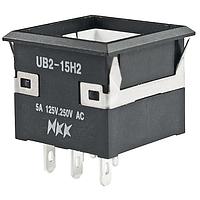 NKK Switches UB215SKG036CF-5JCF13 Standard Switches LOW PROFILE PUSHBUTTON