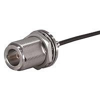 HUBER+SUHNER 24_N-50-4-17/133_UE Connectors N straight bulkhead cable jack(f)