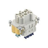 HARTING 09330062778 Inserts Han 6ES Press female insert (w/ PE Press)