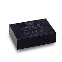 MEAN WELL DDRH-30-12P Isolated 30W 150-1500Vin 12V 2.5A PCB mnt