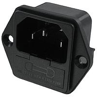 Qualtek Electronics 719W-00/02 Inlets AC RECEP WITH DUAL FUSE HOLDER 10A 250V