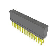 Samtec ESW-116-13-G-D Stackthrough .100" Elevated Socket Strip