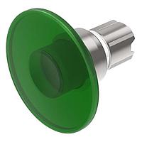 EAO 45-2631.2AH0.000 Momentary, Round, Mushroom Head Mushroom-head pushbutton actuator illuminated green transparent D60 momentary front/housing metal levier