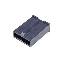 Molex 172646-0413 Power to the Board MiniFitJr Plg FH V2 4Ckt Black