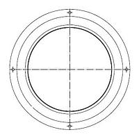 ebm-papst 28000-2-4013 Inlet Ring Nozzle Inlet Ring, 280mm