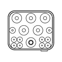 ITT Cannon RPRM16-02SNAS Headers EN4165-Style Conn RPRM16-02SNAS