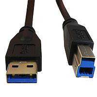 Stewart Connector SC-3ABK003F USB 3.0 Super Speed USB 3.0 Cable Type A Male / Type B Male 3ft