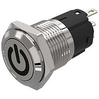 EAO 82-4151.2000.B002 Anti-Vandal 16 mm, Pushbutton, Aluminium, flush/flush, Solderingterminal, Momentary, Silver Contacts