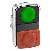 SCHNEIDER ZB4BL7340 Flush METAL FLUSH 2 BUTTON PILOT GREEN/RED